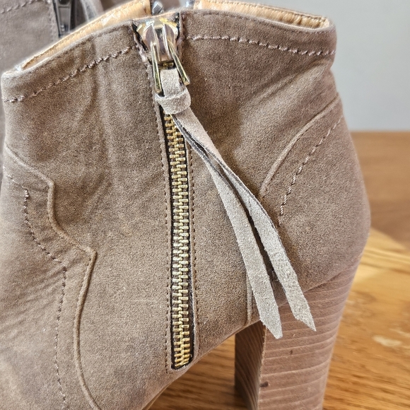 XOXO "Barron" (122267) Open Toe Western Booties Brown Size 7.5 - Picture 5 of 11